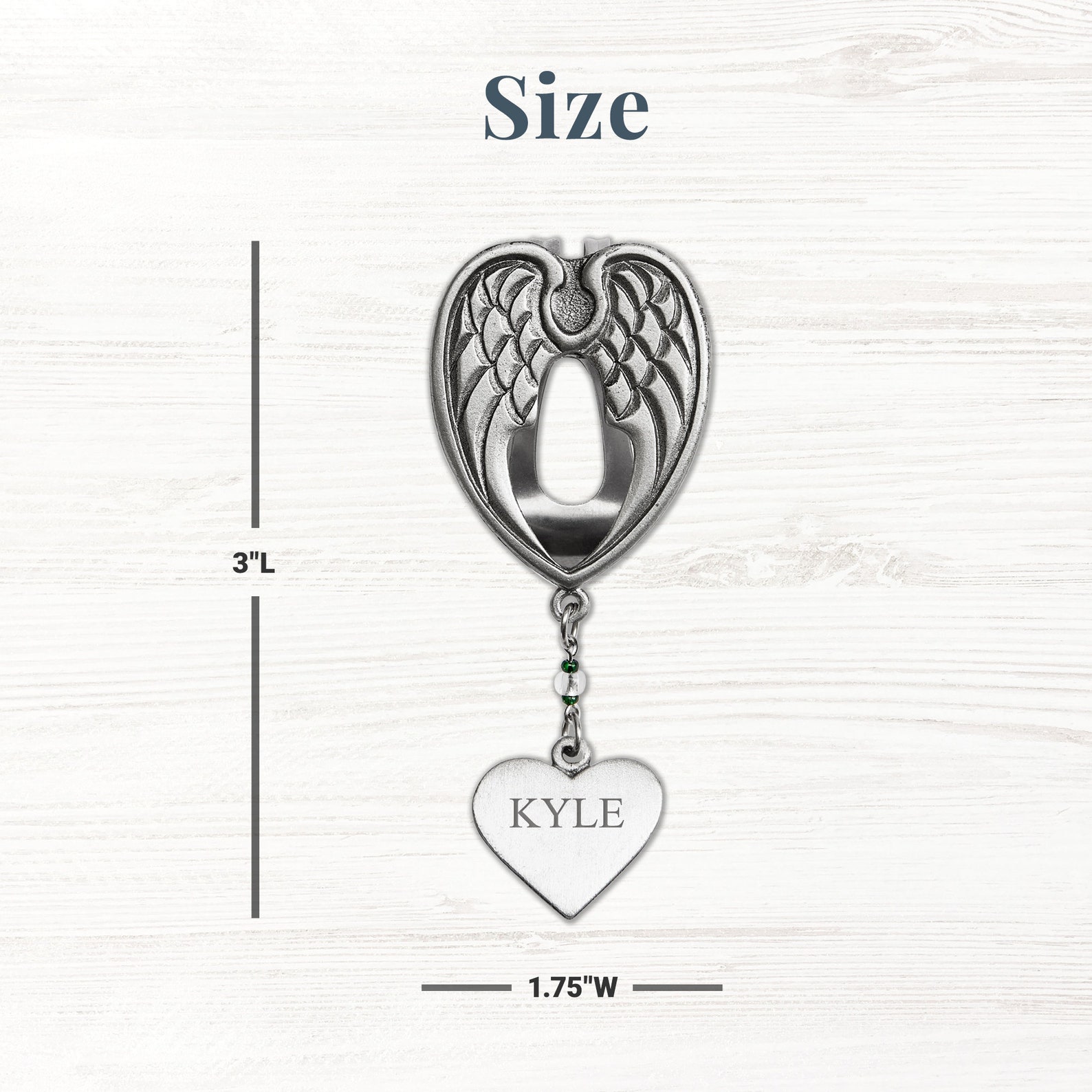 Personalized Guardian Angel Visor Clip Reminder to Drive Etsy