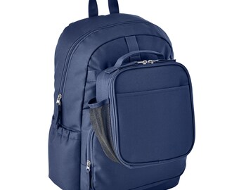 Personalized Your Own Name Navy Backpack - Kids School Bag