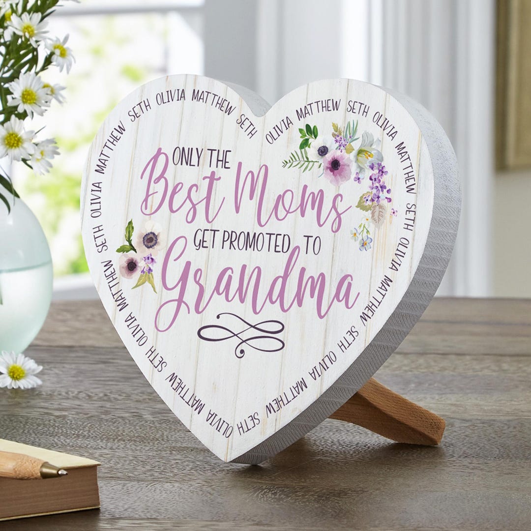 Personalized Heart Keepsake for Grandma - for Grandmother - Best Moms ...