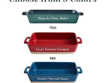 Let's Make Memories Personalized Rectangular Casserole