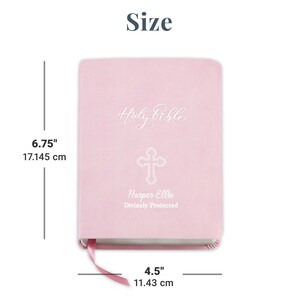 Personalized Create Your Own Children's Bible - Religious Gift - KJV Bible - Keepsake For Baby - Children's Bible - Choose Pink or Blue image 3