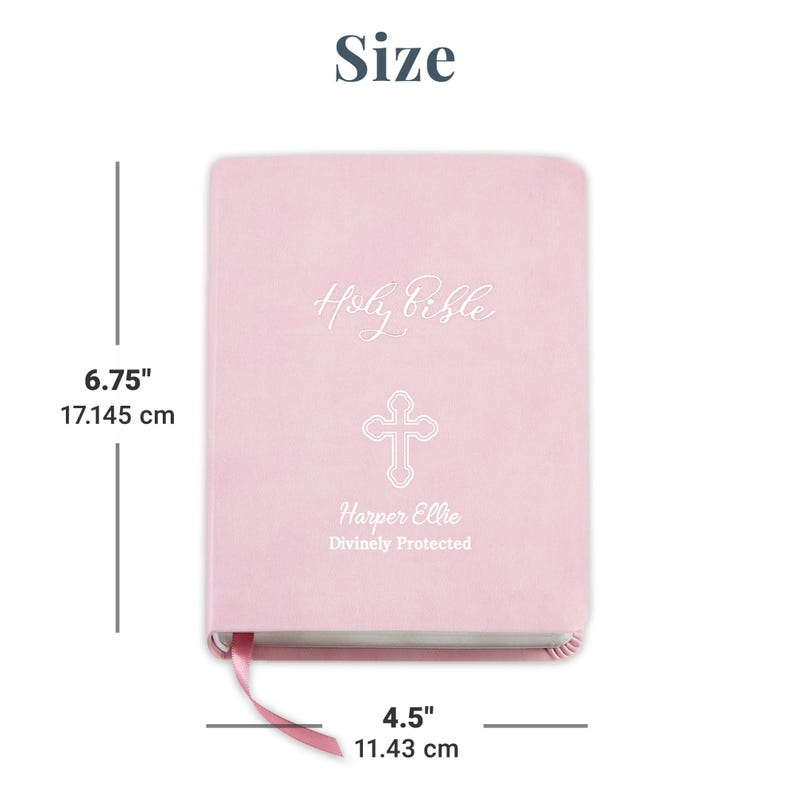 Personalized Create Your Own Children's Bible - Religious Gift - KJV Bible - Keepsake For Baby - Children's Bible - Choose Pink or Blue image 3