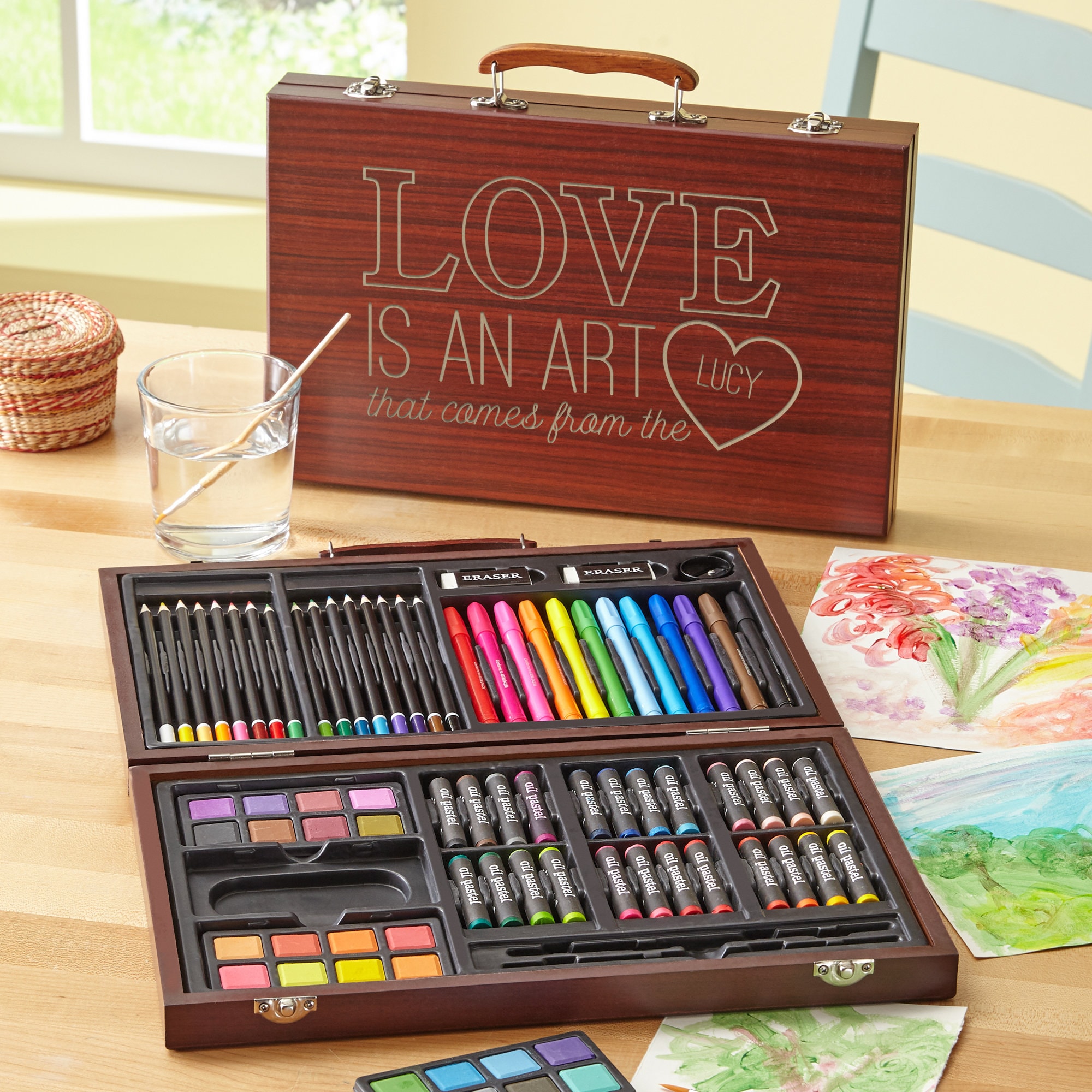 Strokes Art Supplies Deluxe Art Set for Drawing and Painting (80-Piece) 