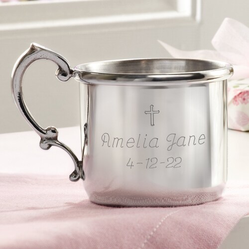 God Bless Personalized Christening/baptism Shatterproof Cups Etsy