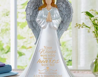 Personalized Memorial Angel - Sympathy Angel - Lighted Memorial Angel - With Sympathy - Memorial Light  - Gift of Remembrance