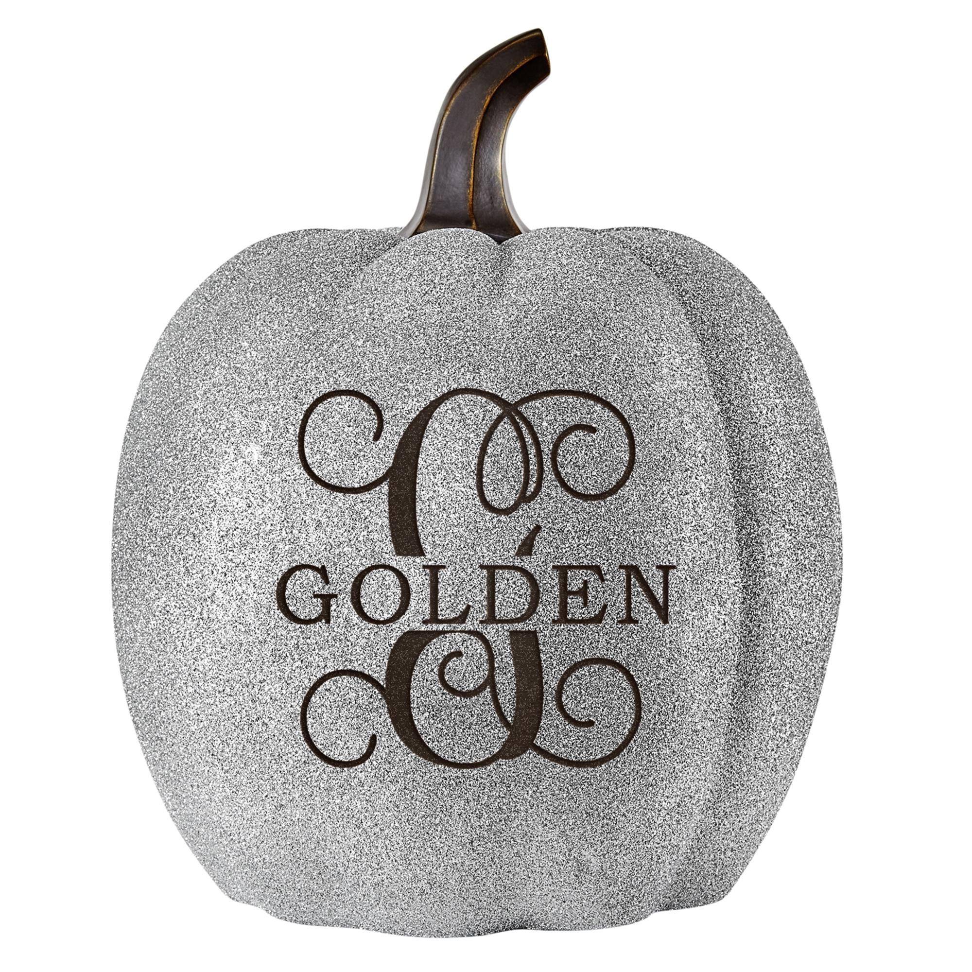 Personalized Light Up Family Name & Initial Pumpkin - Halloween Décor - Fall Décor - Available In 3 Sizes - Choose From 4 Colors