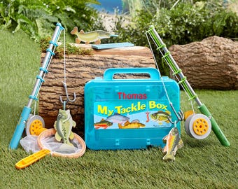 Organic Wooden Toy Fishing Pole With 3 Fish - Etsy