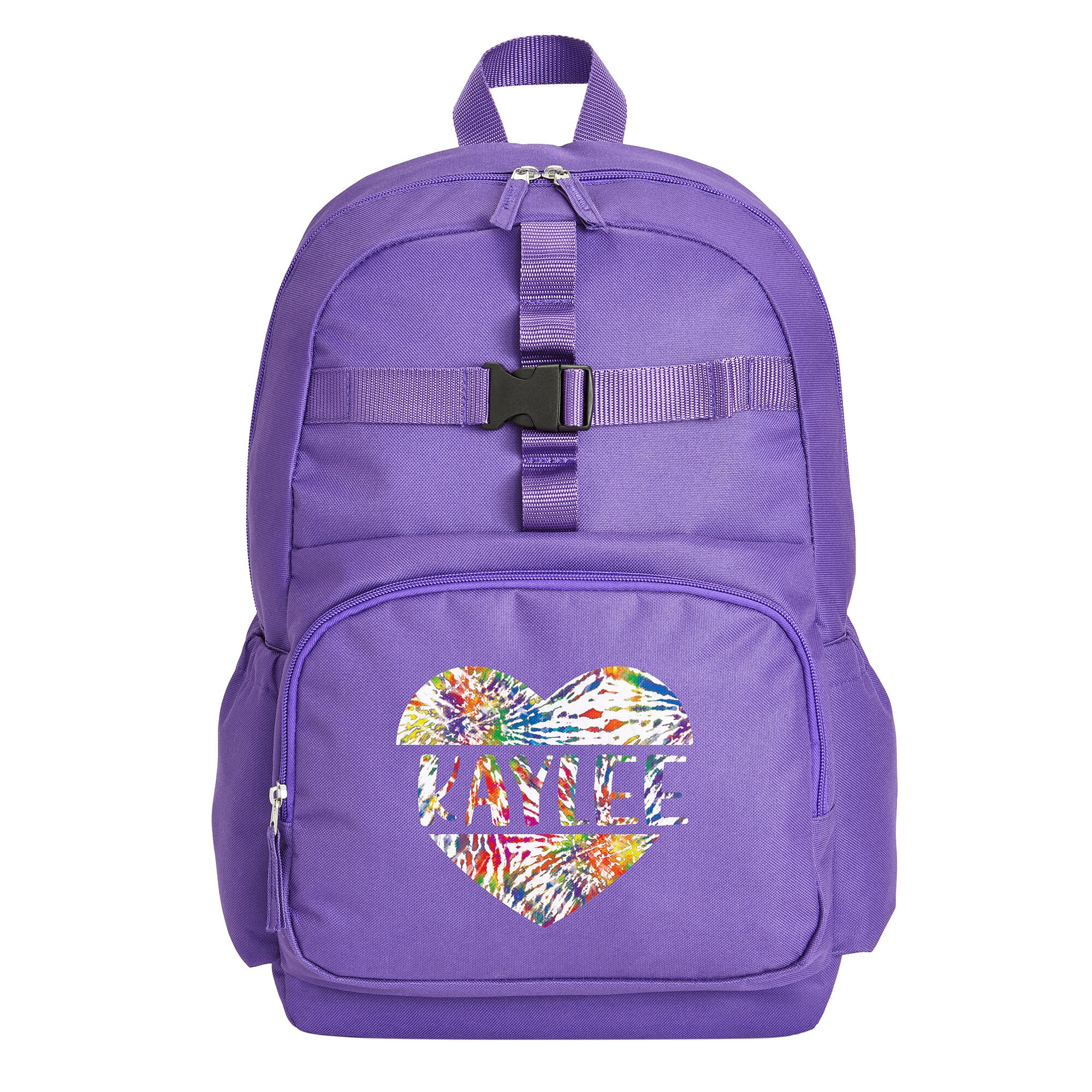 Personalized Tie Dye Heart Backpack - Back to School - Kids School Bag ...