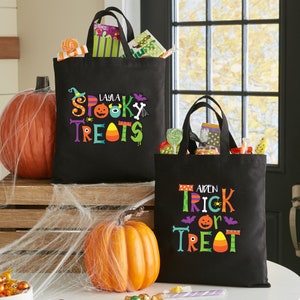 Personalized Spooky Fun Halloween Treat Bag - Trick-or-Treat Bag - For Kids - Halloween Candy Bag - 13"Wx14"H - Available In 2 Designs