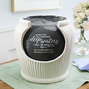 Personalized With You Forever Memorial Fountain - Sympathy - Condolences - Memorial Gift - Indoor Fountain - Tabletop Fountain