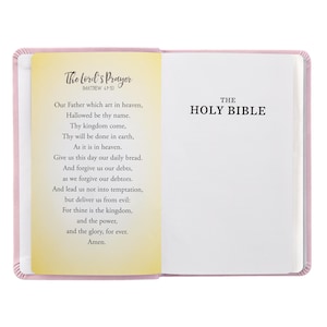 Personalized Baptism Bible – Religious Gift for Faith Milestone – KJV Bible - Keepsake For Baby - Children's Bible - Choose Pink Or Blue Bild 9