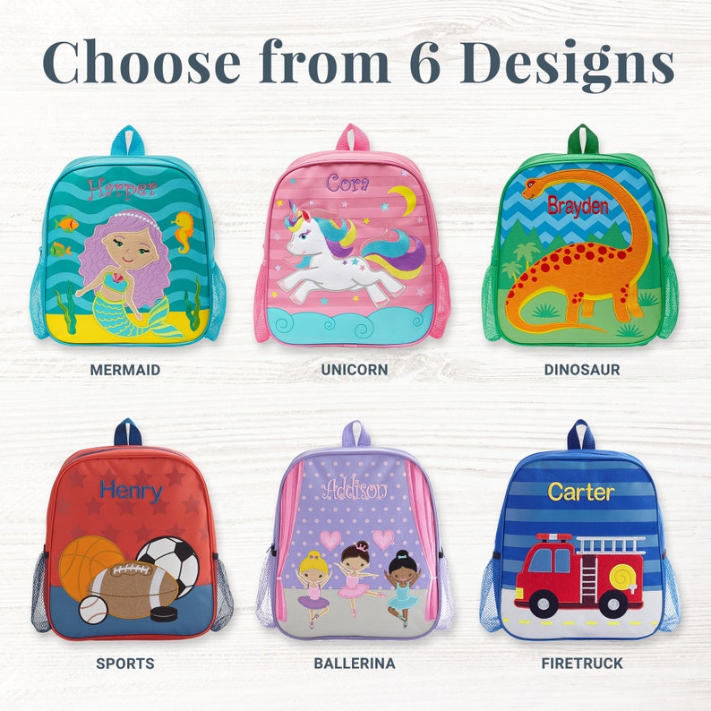 Personalized Just For Me Backpack Back to School Kids Backpack Toddlers Backpack For School, Sleepovers Available In 6 Designs image 3