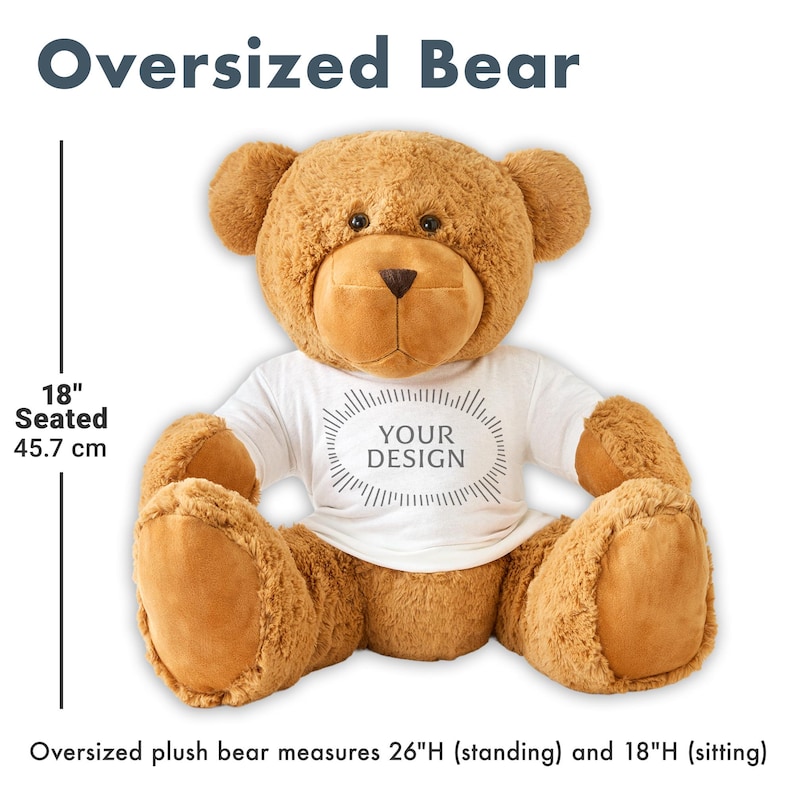 Personalized Teddy Bear - Plush Stuffed Animal With a Custom Message T ...