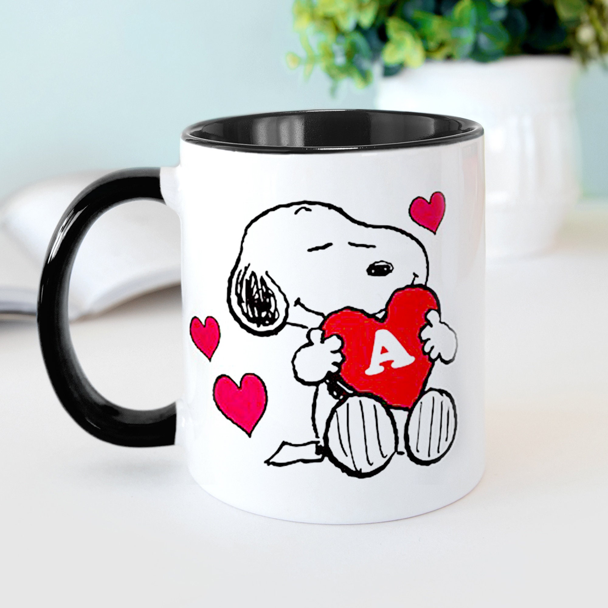 Taza Snoopy con chocolate - Camisetas personalizadas online