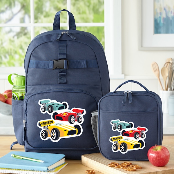 Personalized Graphics For Boys Navy Backpack - Back to School - Kids School Bag - Book Bag Only Or Set With Lunchbox - Choose From 4 Designs