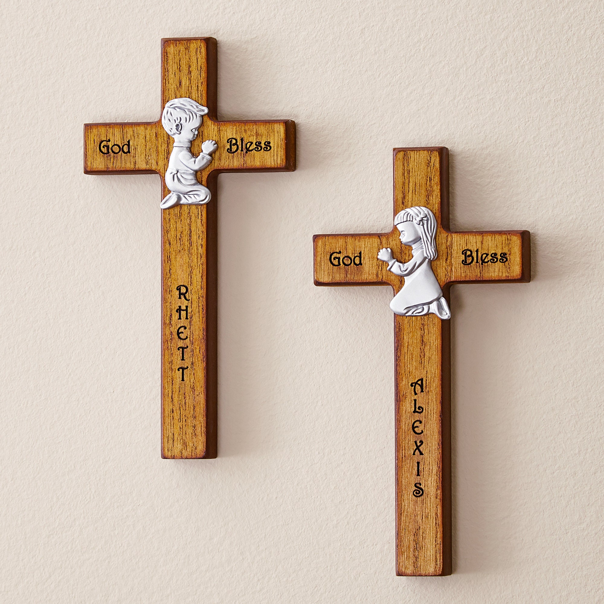 Personalized Children's Wooden Cross Keepsake Cross Etsy