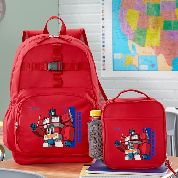 Personalized TRANSFORMERS Back to School Backpack - Decepticons - Kids School Bag - Book Bag or Set With Lunchbox - Choose From 6 Characters