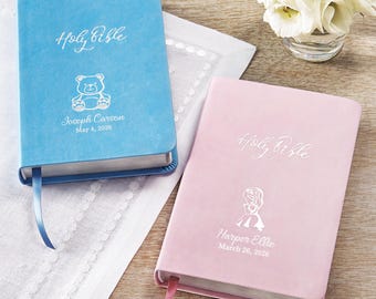 Personalized Create Your Own Children's Bible - Religious Gift - KJV Bible - Keepsake For Baby - Children's Bible - Choose Pink or Blue