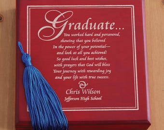 Personalized Graduation Keepsake Box – Solid Wood Memento, Class of 2026