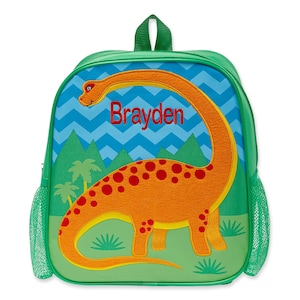 Personalized Just For Me Backpack Back to School Kids Backpack Toddlers Backpack For School, Sleepovers Available In 6 Designs Dinosaur