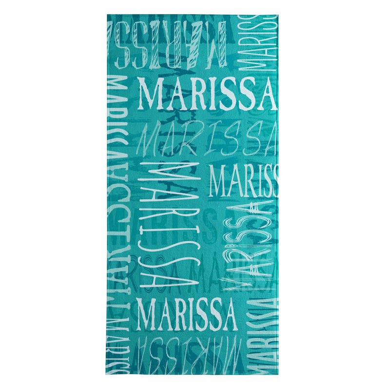 Personalized Signature Style Beach Towel-Customized Towel-For the Beach Lover-For the Pool Lover- Choose From 18 Colors-Available in 2 Sizes image 12
