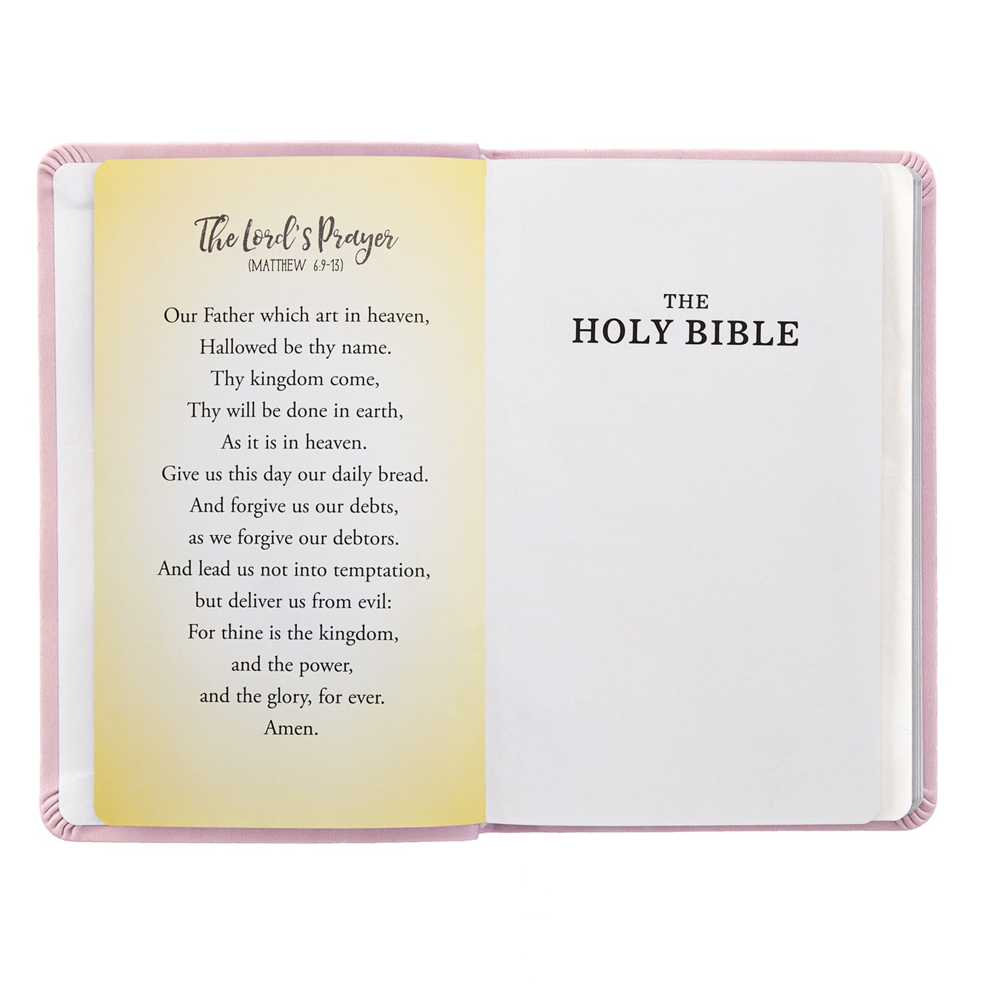 Personalized Baptism Bible – Religious Gift for Faith Milestone – KJV Bible - Keepsake For Baby - Children's Bible - Choose Pink Or Blue