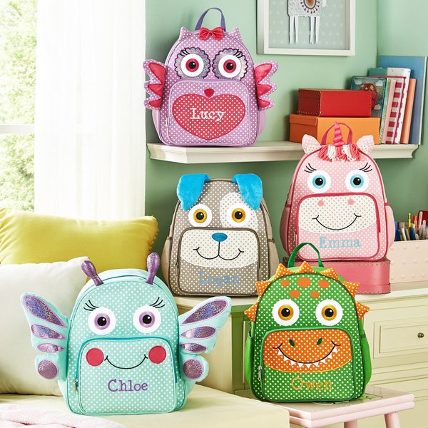 Personalized Little Critter Backpack - For Kids - School Bag - Toddlers Backpack - Choose From 5 Designs