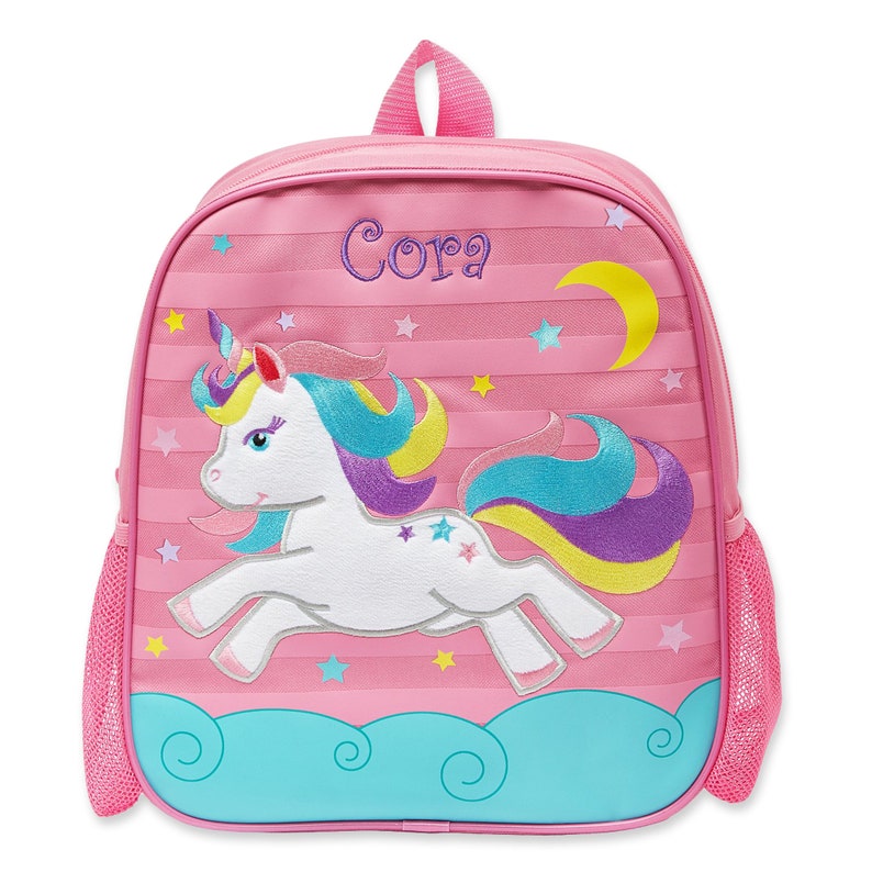 Personalized Just For Me Backpack Back to School Kids Backpack Toddlers Backpack For School, Sleepovers Available In 6 Designs Unicorn