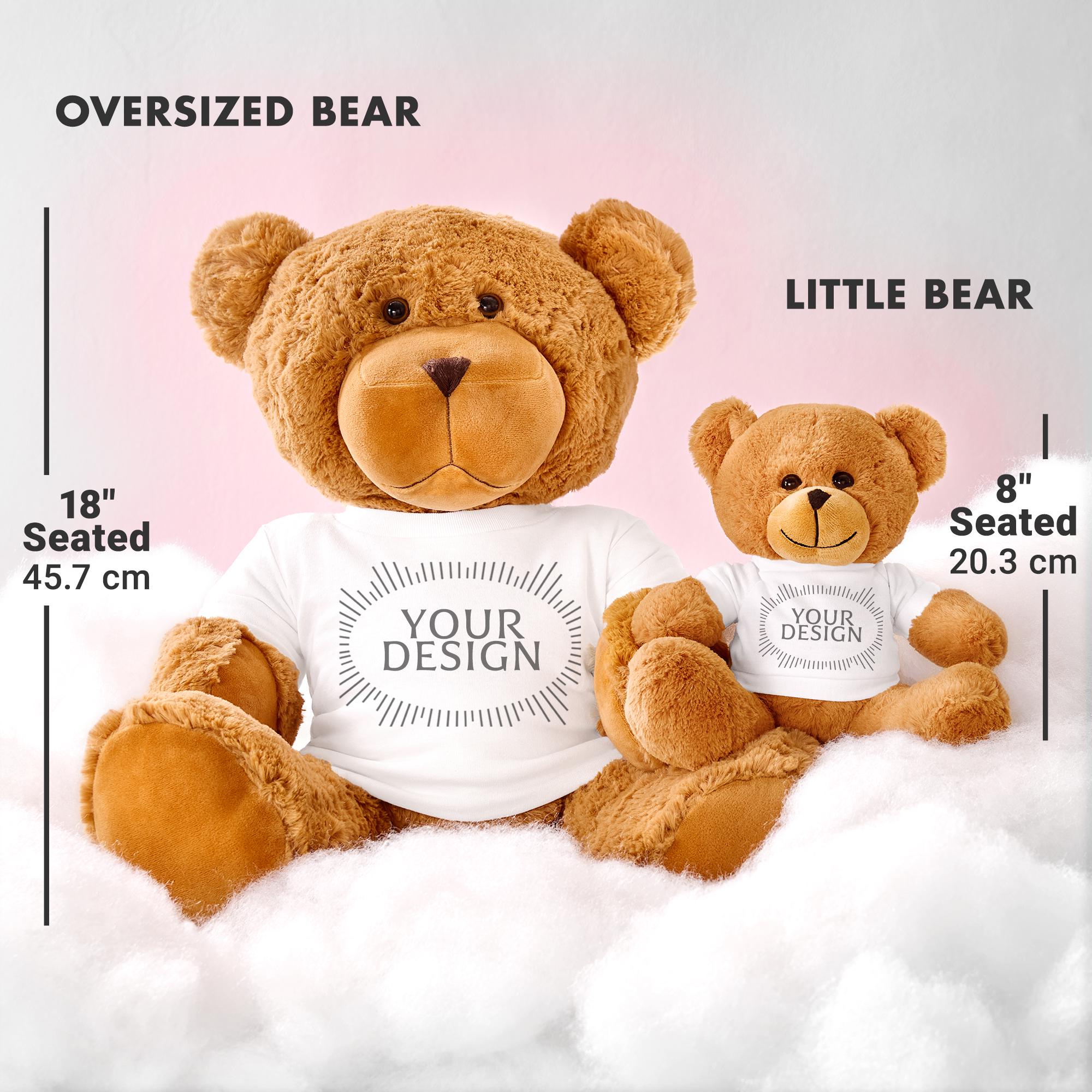 Personalized Teddy Bear - Plush Stuffed Animal With a Custom Message T ...