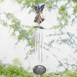 Personalized Whispers from Heaven Wind Chime - Sympathy Gift - Condolences - Memorial Wind Chime -Outdoor Décor - Remembrance Gift