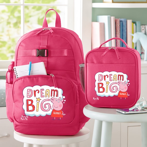 Peppa Pig School Backpack Dream Big Pink Backpack Kids School Bag Book Bag or Set With Lunchbox Etsy