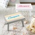 Personalized Children's Step Stool - Wood Step Stool - Custom Name - Gifts For Kids - Available In 2 Colorways - Choose From 4 Wood Tones