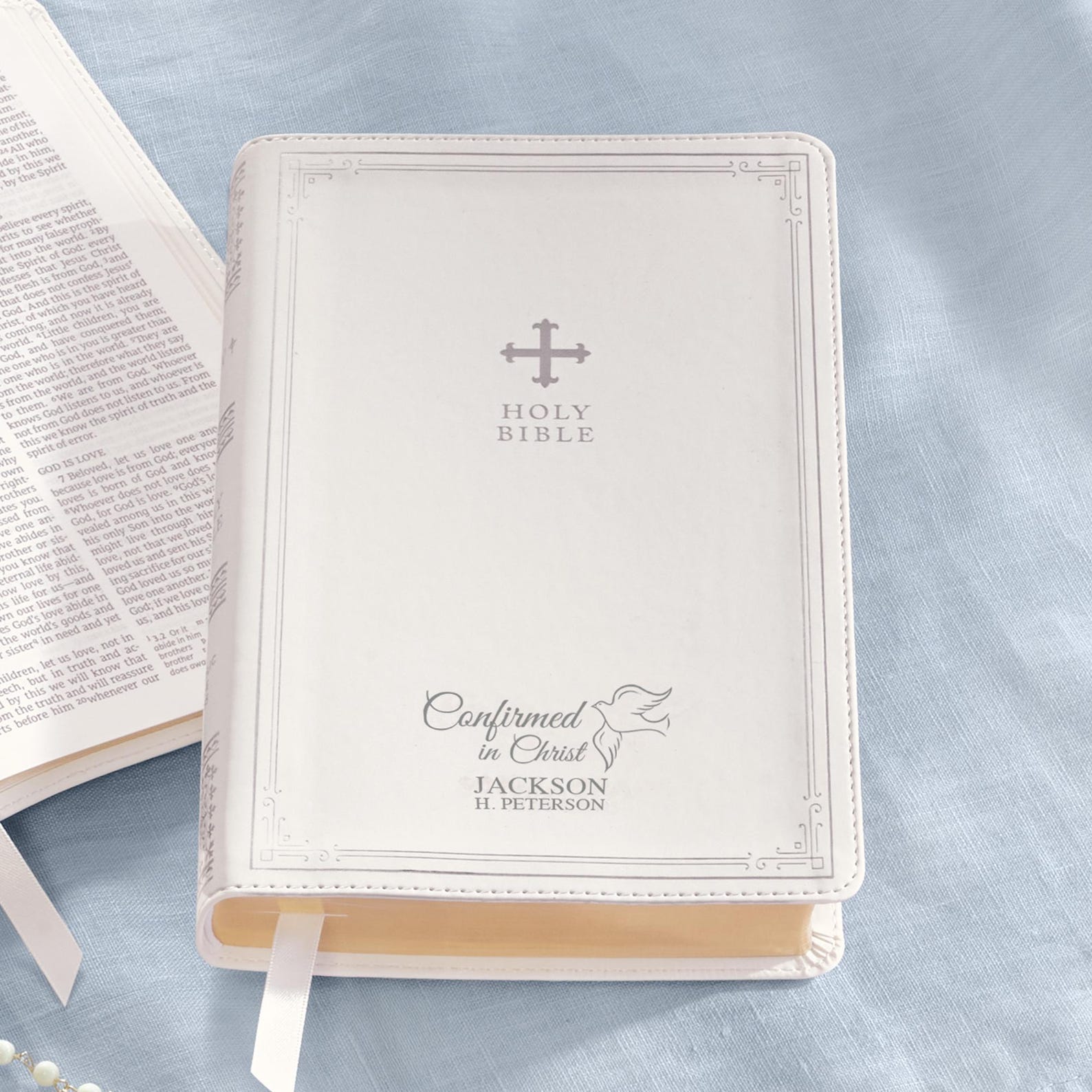 Personalized Confirmed in Christ Catholic Bible - Religious Keepsake ...
