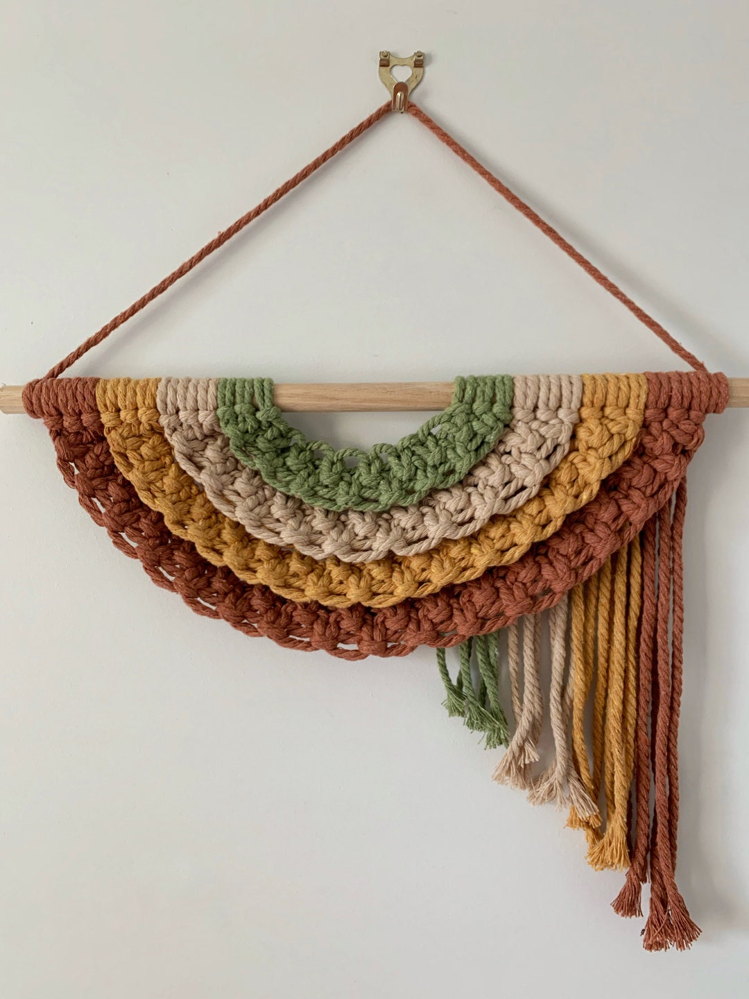 RAINBOW MACRAME Wall Hanging Macrame Wall Art Nursery Wall Hanging Wall