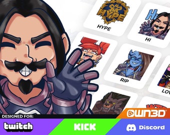 Classic WOW Alliance Animated Sub Emotes - 8 Pack [Twitch | Kick | YouTube]