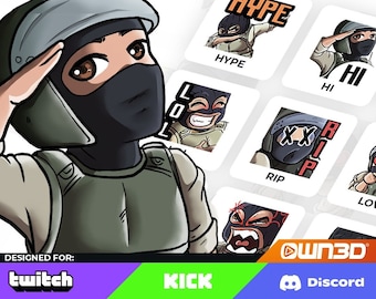 CSGO Animated Sub Emotes - 8 Pack [Twitch | Kick | Discord]
