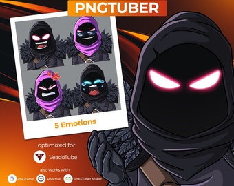 Raven PNG Tuber Avatar for [Twitch | Kick | YouTube | Discord | Facebook | TikTok] ready to use VTuber in 2 Colors