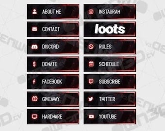 Brave Twitch Panels: Stream Overlay, PSD Template