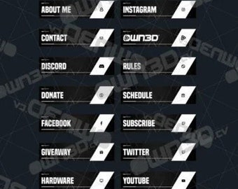 Minimal Premium Twitch Panels [Twitch | Kick]