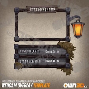 Drust Webcam Overlay / Animated Cam Template