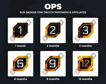 OPS  Sub Badges [Twitch | Kick | YouTube]