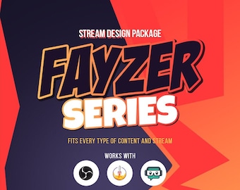 Paquete de superposición de transmisión animada Fayzer [Twitch / Kick / YouTube]