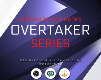 Animated Twitch Overlay Package Overtaker [Twitch  | Kick | YouTube]