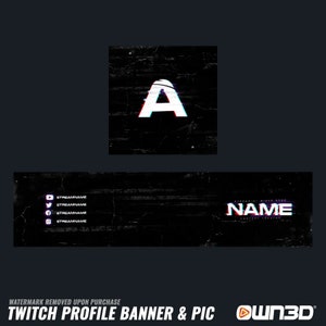 Glitchy Twitch-banners