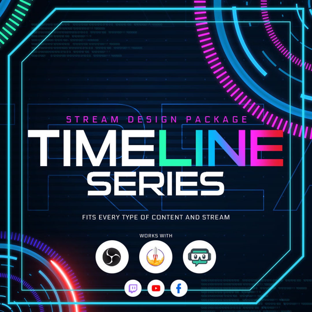 Animated Stream Overlay Package Timeline [twitch | Kick | Youtube] - Etsy