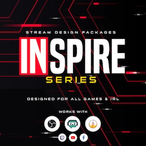 Animiertes Twitch Overlay Paket Inspire [Twitch | Kick | YouTube]