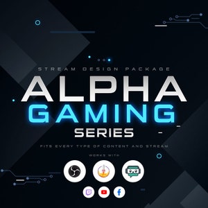 Animerat Twitch-överläggspaket AlphaGaming [Twitch | Kick | YouTube]