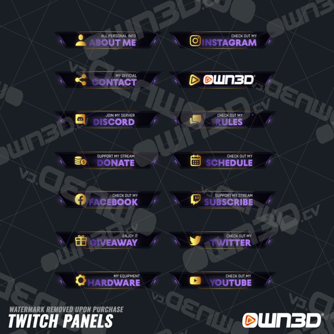 Animated Twitch Overlay Package Division [twitch | Kick | Youtube] - Etsy