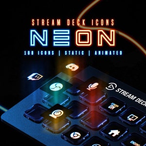 Neon Stream Deck Icons