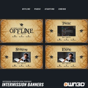 Animated Stream Overlay Package Pirate [twitch | Kick | Youtube] - Etsy